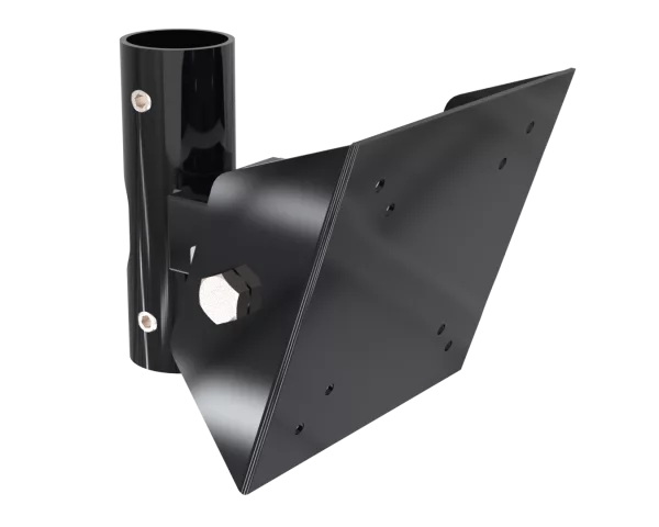 38mm TFT Pole Mount Slider Bracket Black 75x75mm & 100x100mm Vesa (2 Hole)