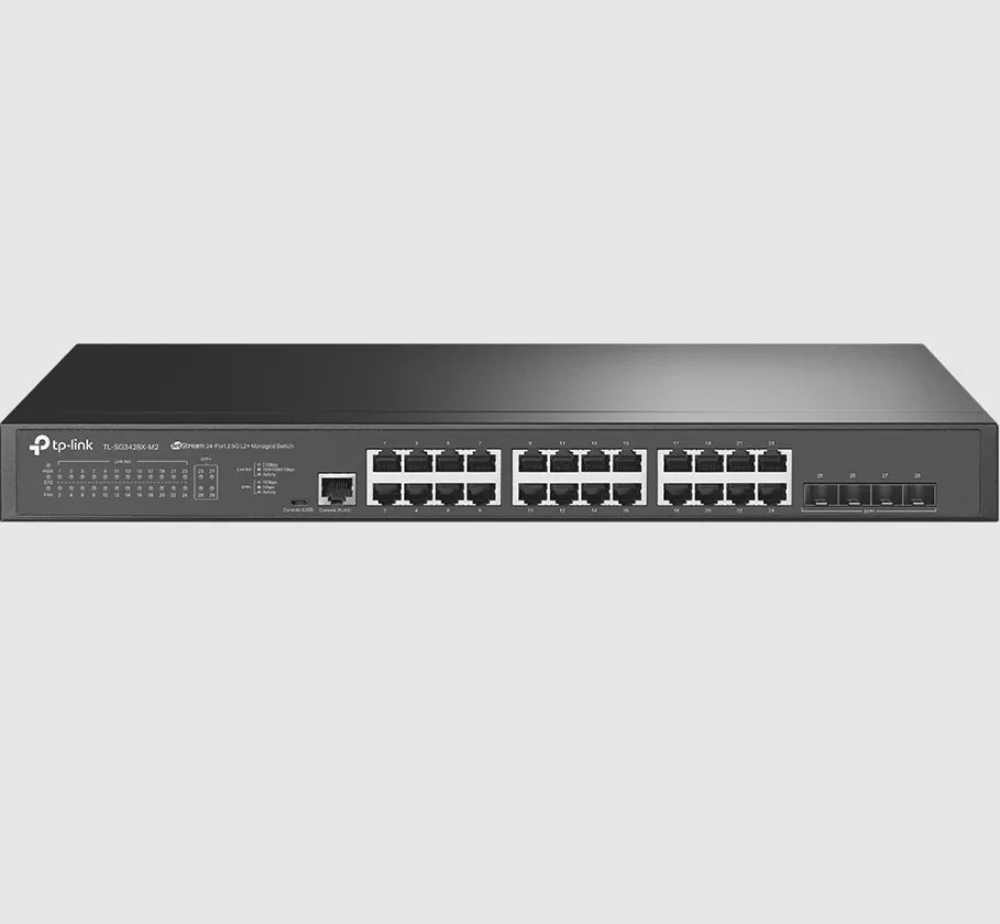 TP-Link SG3428X-M2 Omada 24-Port 2.5GBASE-T L2+ Managed Switch with 4 10GE SFP+ Slots