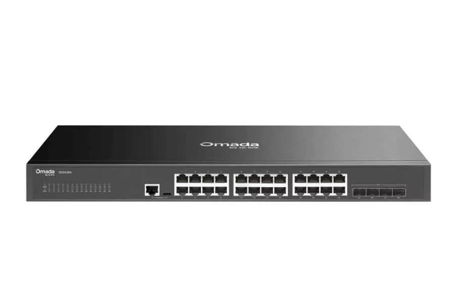 TP-Link SG3428X Omada 24-Port Gigabit L2+ Managed Switch with 4 10GE SFP+ Slots