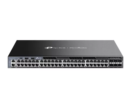 TP-Link SG6654X Omada 48-Port Gigabit Stackable L3 Managed Switch with 6 10G Slots