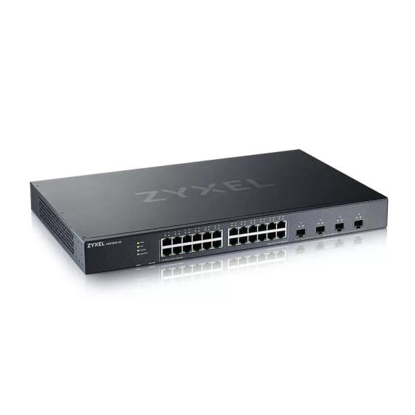 Zyxel XGS1935-28HP, 28 Port Lite-L3 Smart Managed PoE Switch, 24x Gigabit PoE and 4x 10G SFP+, hybrid