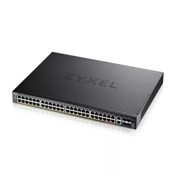 Zyxel XGS2220-54, L3 Access Switch, 48x1G RJ45 2x10mG RJ45, 4x10G SFP+ Uplink, incl. 1 yr NebulaFlex