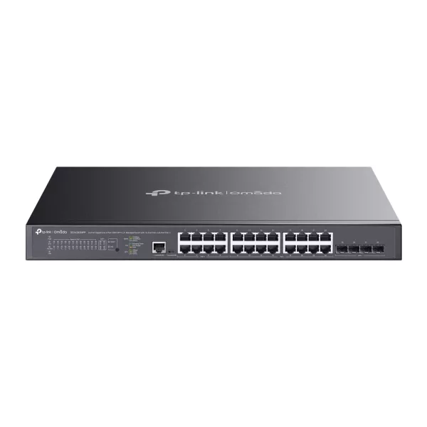 Tp-Link SG3428XMPP Omada 24-Port Gigabit and 4-Port 10GE SFP+ L2+ Managed Switch with 16-Port PoE+ &