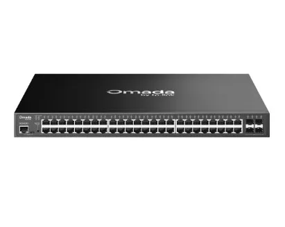 TP-Link SG3452XP Omada 48-Port Gigabit and 4-Port 10GE SFP+ L2+ Managed Switch with 48-Port PoE+