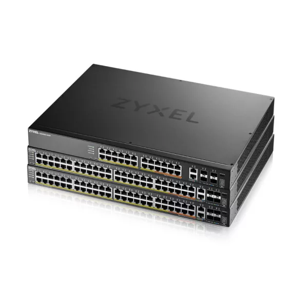 Zyxel XGS2220-54HP, L3 Access Switch, 600W PoE, 40xPoE+/10xPoE++, 48x1G RJ45 2x10mG RJ45, 4x10G SFP+