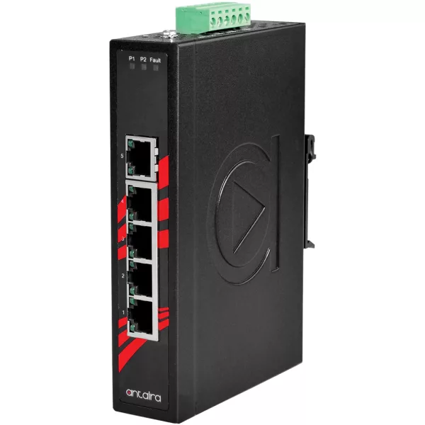 Industrial Ethernet PoE+ Unmanaged Switch 7 Port 4x10/100Tx + 2x100/1000 SFP Slot