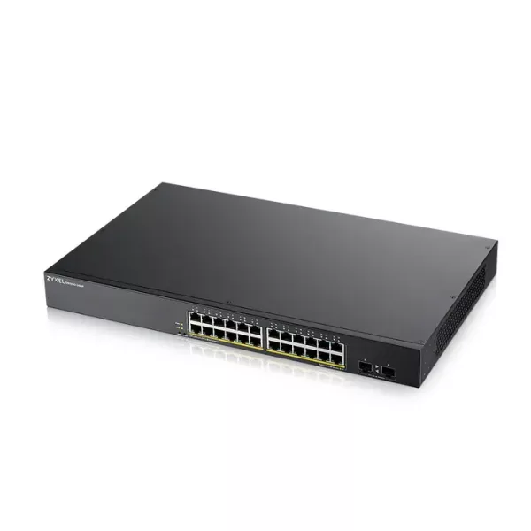 Zyxel GS1900-24 v2, 24-port GbE L2 Smart Switch, rackmount, fanless