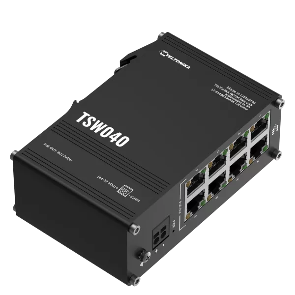 Teltonika TSW040 8 Port PoE+ Unmanaged Switch 240W