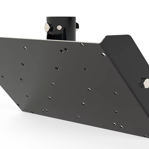 50mm Single TFT Pole Mount VESA 100,200 & 400x200 (2Hole) Black (Ral9005)