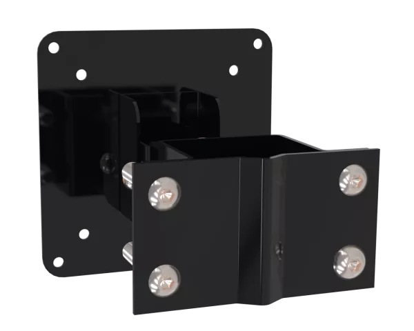 50mm Single TFT Pole Clamp VESA 100 Bracket Black (Ral9005)