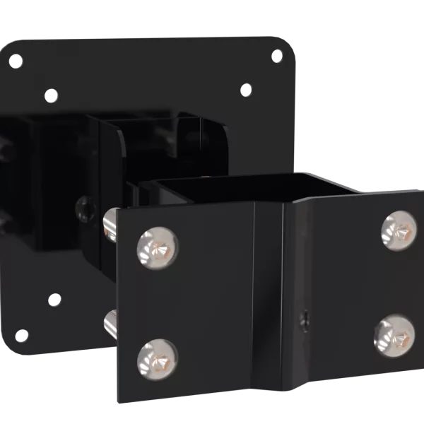50mm Single TFT Pole Clamp VESA 100 Bracket Black (Ral9005)