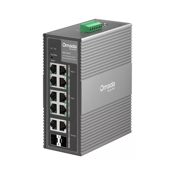 TP-Link IES210GPP Omada 10-Port Gigabit Industrial Easy Managed Switch with 6-Port PoE+ and 2-Port P