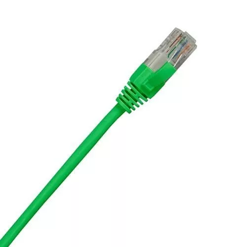 Cat6 U-UTP RJ45 Booted Patch Lead 0.5m Green - Pk10