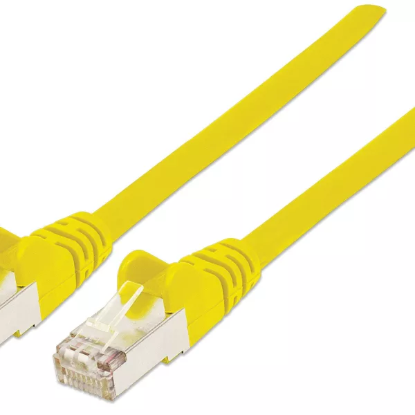 Cat5E U-UTP RJ45 Booted Patch Lead 3m Yellow - Pk10