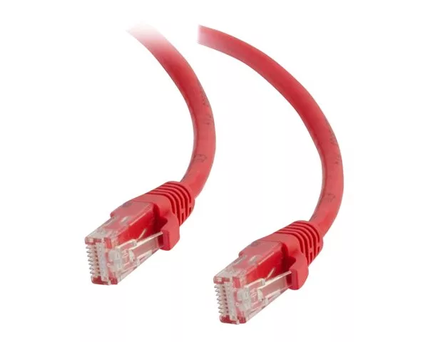 Cat6 U-UTP RJ45 Booted Patch Lead 2m Red Pk10