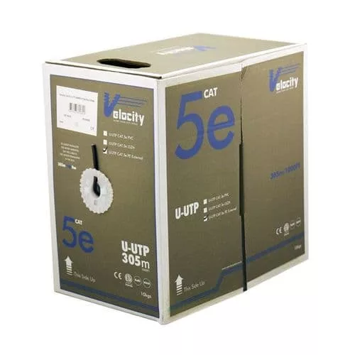 Velocity Cat5e U-UTP 24awg 4 Pair PE External