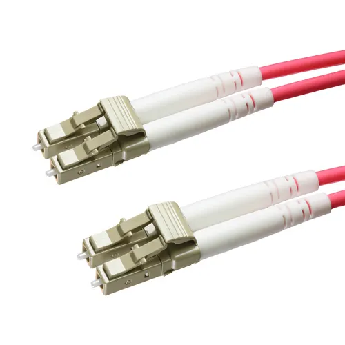 LC-LC 50/125 OM4 Duplex Patch Lead 15m - Heather Violet