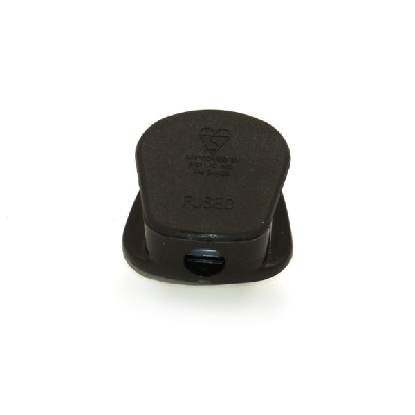 Black plug top with 13 amp fuse.-493