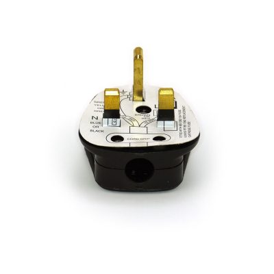 Black plug top with 13 amp fuse.-0