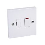 13A Switched Plastic Fused Spur - White-0
