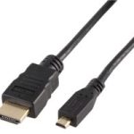 HDMI A Male to HDMI Micro D Male Lead, 1m Black-0