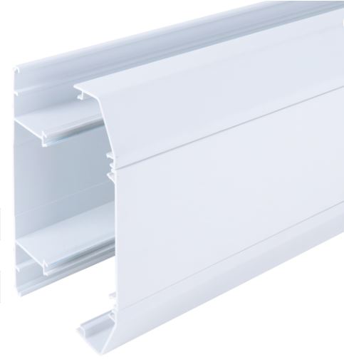362-0250 Dado Trunking - System 1 Complete Unit 3 Compartment 3m White