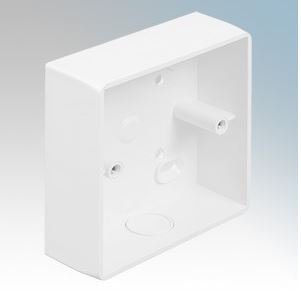 370-0145 Surface Box 1 Gang 32mm Deep comes with Conduit K-O & Square Corners White