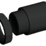 370-0189 Conduit 25mm male adaptor black