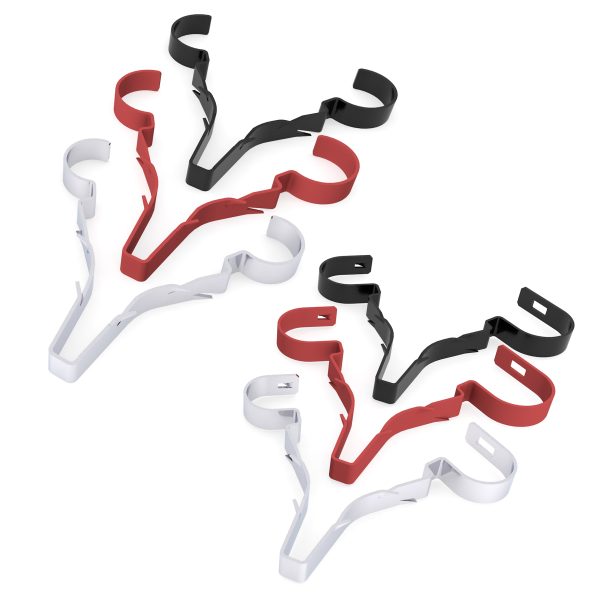 Fire Clips Safe-D Stag Clips 6-8mm Single Red (pack of 50)-0