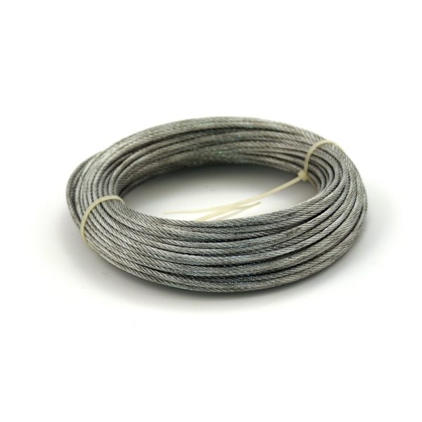 Galvanised steel catenary wire. 30m x 3mm-0