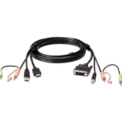 608-0757 Aten 1.8m USB HDMI to DVI-D KVM Cable with Audio
