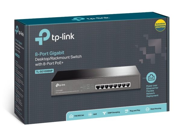 TP Link 8 Port Gigabit Desktop/Rackmount Switch 8-Port PoE+-4380