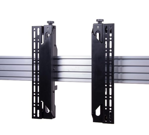 707-0859 SYSTEM X - VESA 400 Flat Screen Interface Arms with Micro-Adjustment for BT8390 (Pair) Black