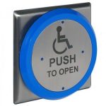 732-0292 Push to Open Button with Wheelchair logo
