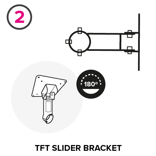 TFT slider bracket