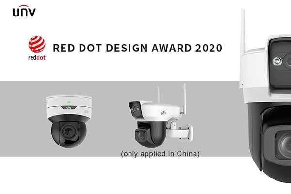uniview mini ptz camera red dot award